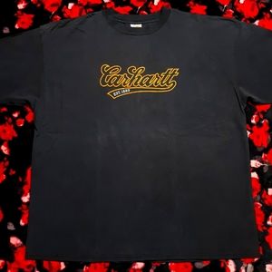 Vintage 90s Carhartt Distressed Work Tshirt Size 2XL